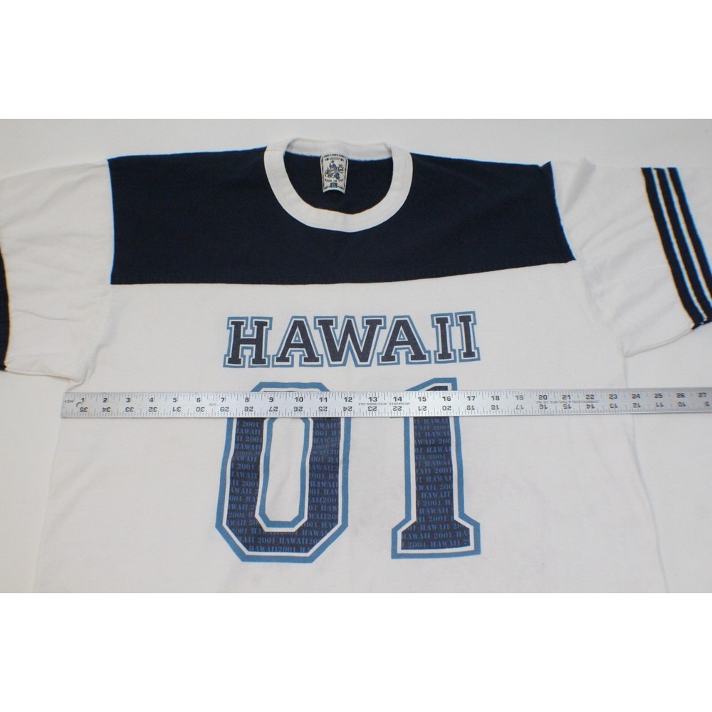 Vintage HAWAII 01 Ringer T Shirt - Picture 2 of 11